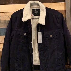 Sunrise Kingdom Navy Blue Corduroy Jacket